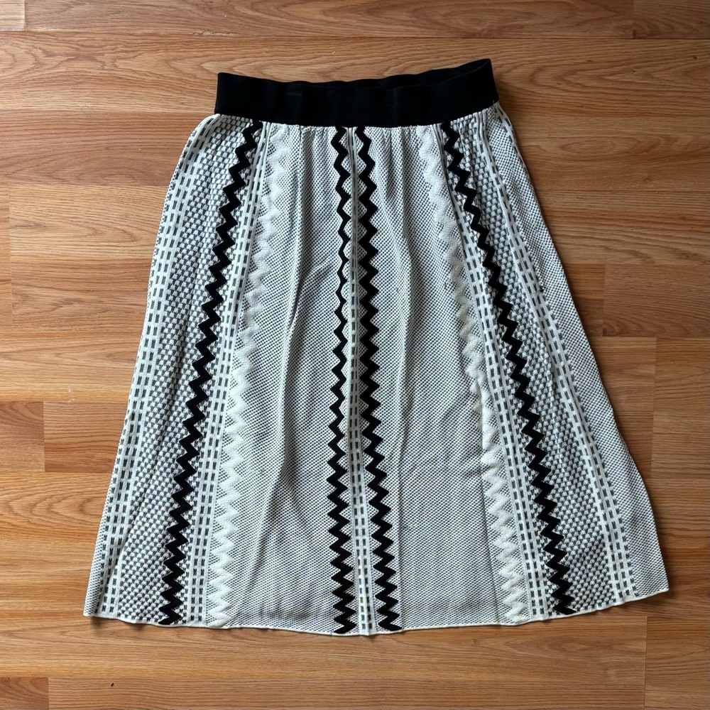 Vintage Cristina Paris Abstract Midi Skirt Size XL/XXL